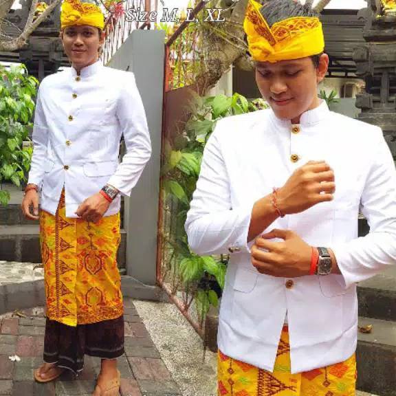 PALING DIMINATI Baju safari bali  Baju bali pria