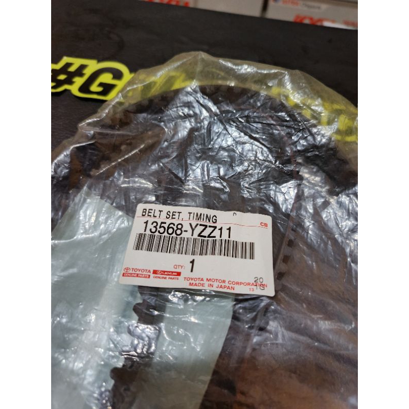 TIMING BELT STARLET KAPSUL 1.3 EP 81 ORI JAPAN Part NUmber: 13568-YZZ11