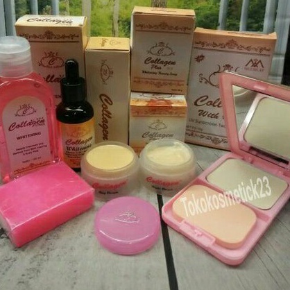 FASH SALE PAKET LENGKAP CREAM COLLAGEN 6iN1  BEDAK TWC