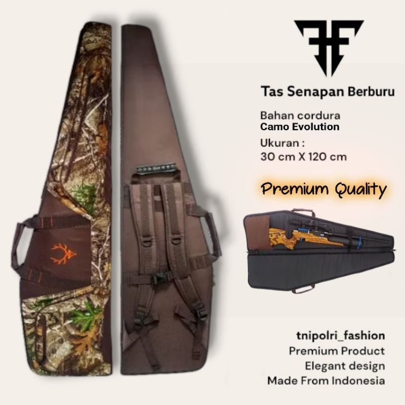 Tas Senjata Camo Evolution High Premium 120cm || Tas Senapan Tactical || Riffle Case || Tas Pcp