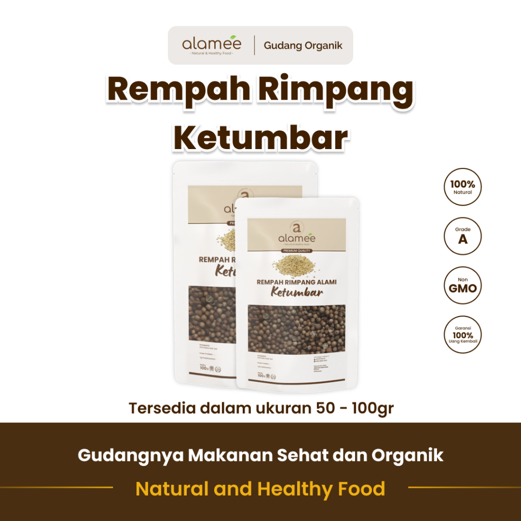 

alamee rempah ketumbar bumbu khas aroma segar cita rasa unik dengan penyedap alami rempah aromatik