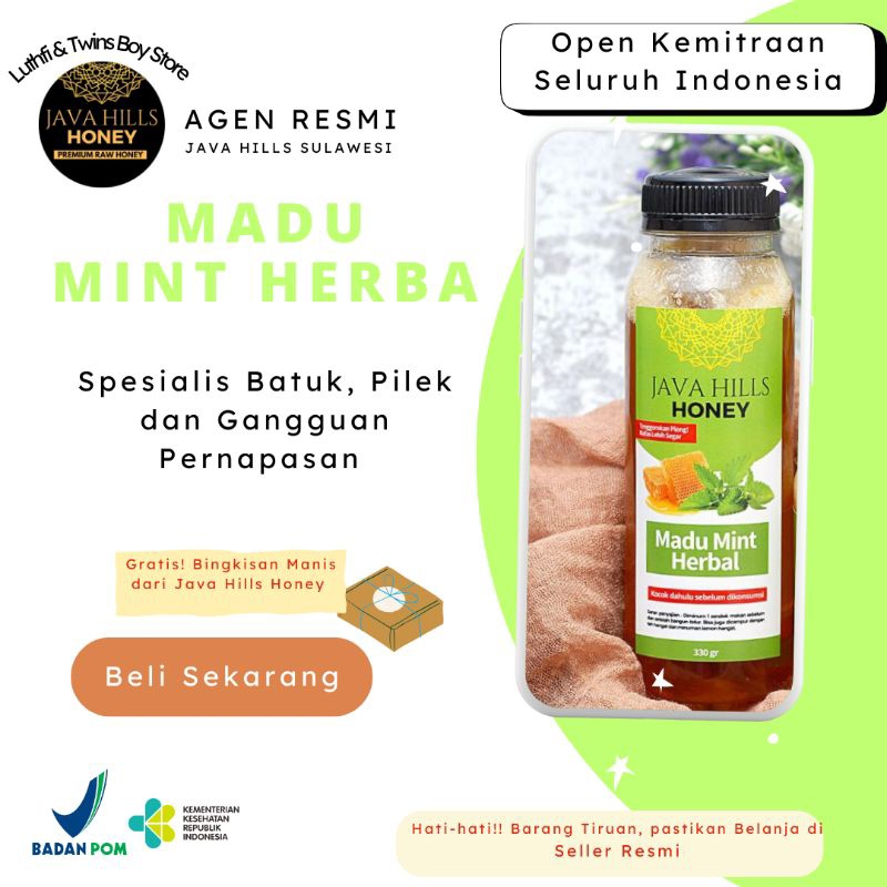 

(100% ASLI) MADU MINT HERBAL BY JAVA HILLS HONEY