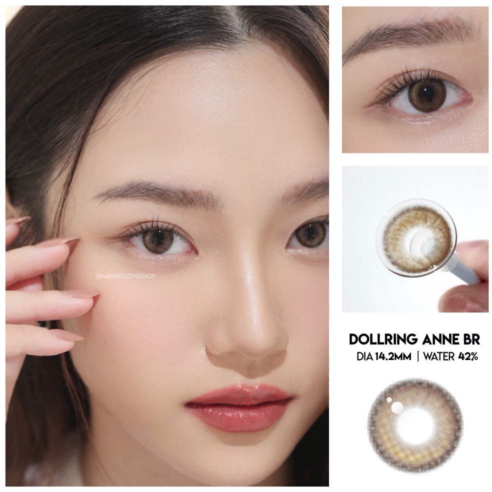 Terlaris  Pasang MIKHAYLOVESHOP Softlens Dollring Anne Brown