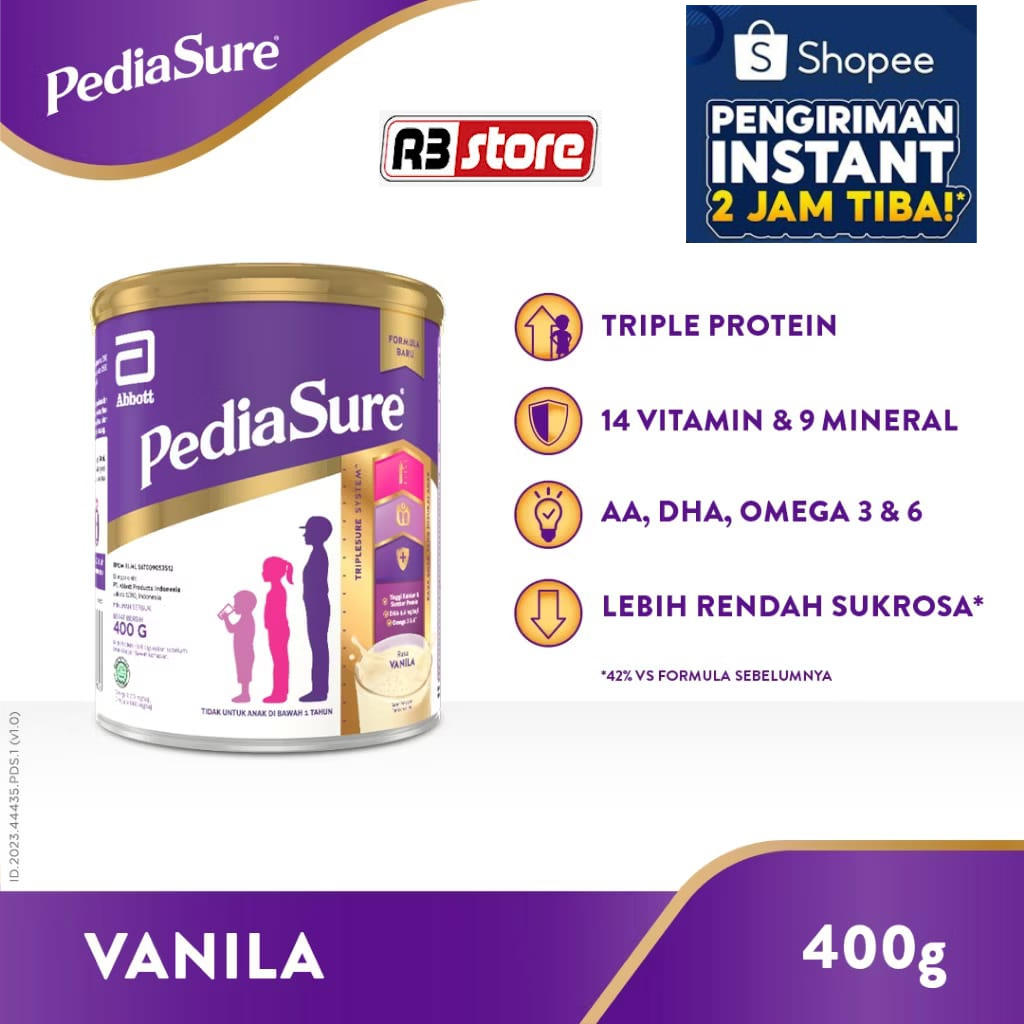 

PediaSure Madu | Vanilla | Madu 400g ( Susu anak usia 1 - 10th) - Nutrisi Pertumbuhan Anak