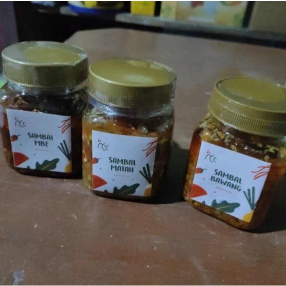 

Bundling paket 6 Sambal Pedas matang siap makan Ala Rumahan ready-to-eat cooked spicy chili sauce at home