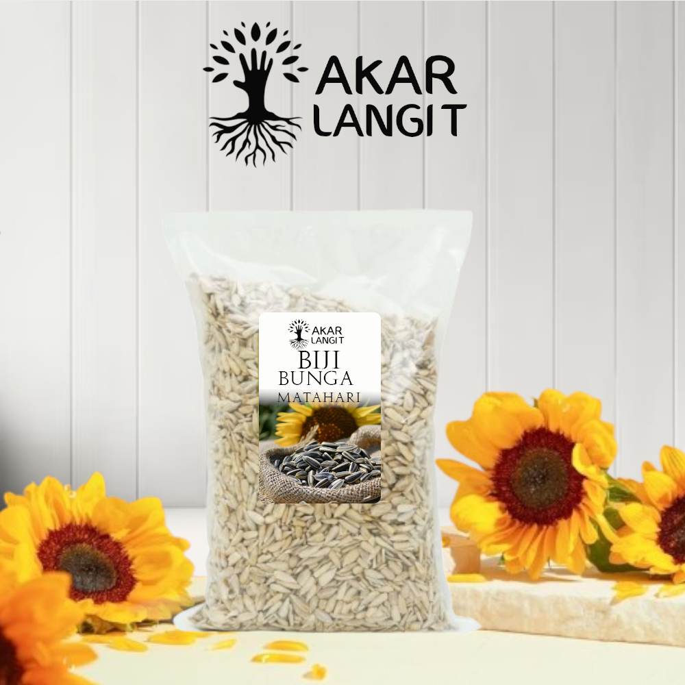 

Sunflower seed 1 Kg Biji Bunga Matahari / Kuaci Kupas Mentah Akarlangit