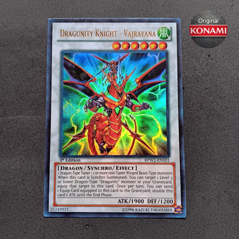 Yugioh Card Dragunity Knight - Vajrayana Ultra Rare