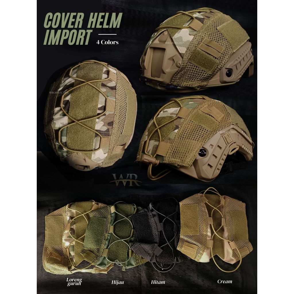 Cover sarung helm tactical / Cover Helm Tactical Military Kamuflase