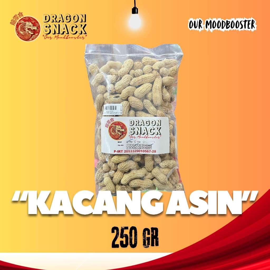 

KACANG ASIN GRADE A 250GR (DRAGON SNACK)