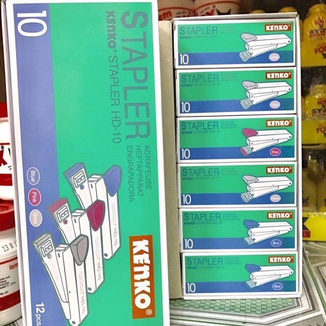 

STAPLES KENKO HD-10 / STAPLER / STAPLES KECIL / KENKO HD-10 (1 Pack isi 12 pcs)