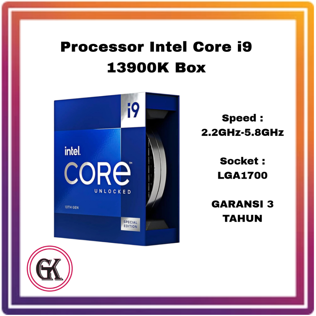 PROCESSOR INTEL CORE I9 13900K Up To 5.8 GHz SOCKET 1700 Box
