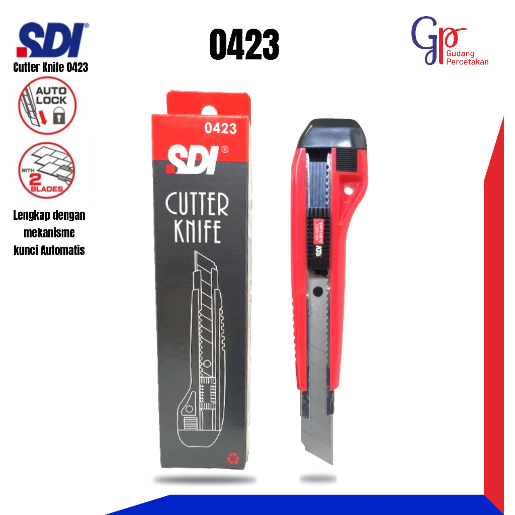 

SDI Heavy Duty Cutter 18mm 0423 | HEAVY DUTY CUTTER SDI 0423 (AUTO LOCKING MECHANISM)