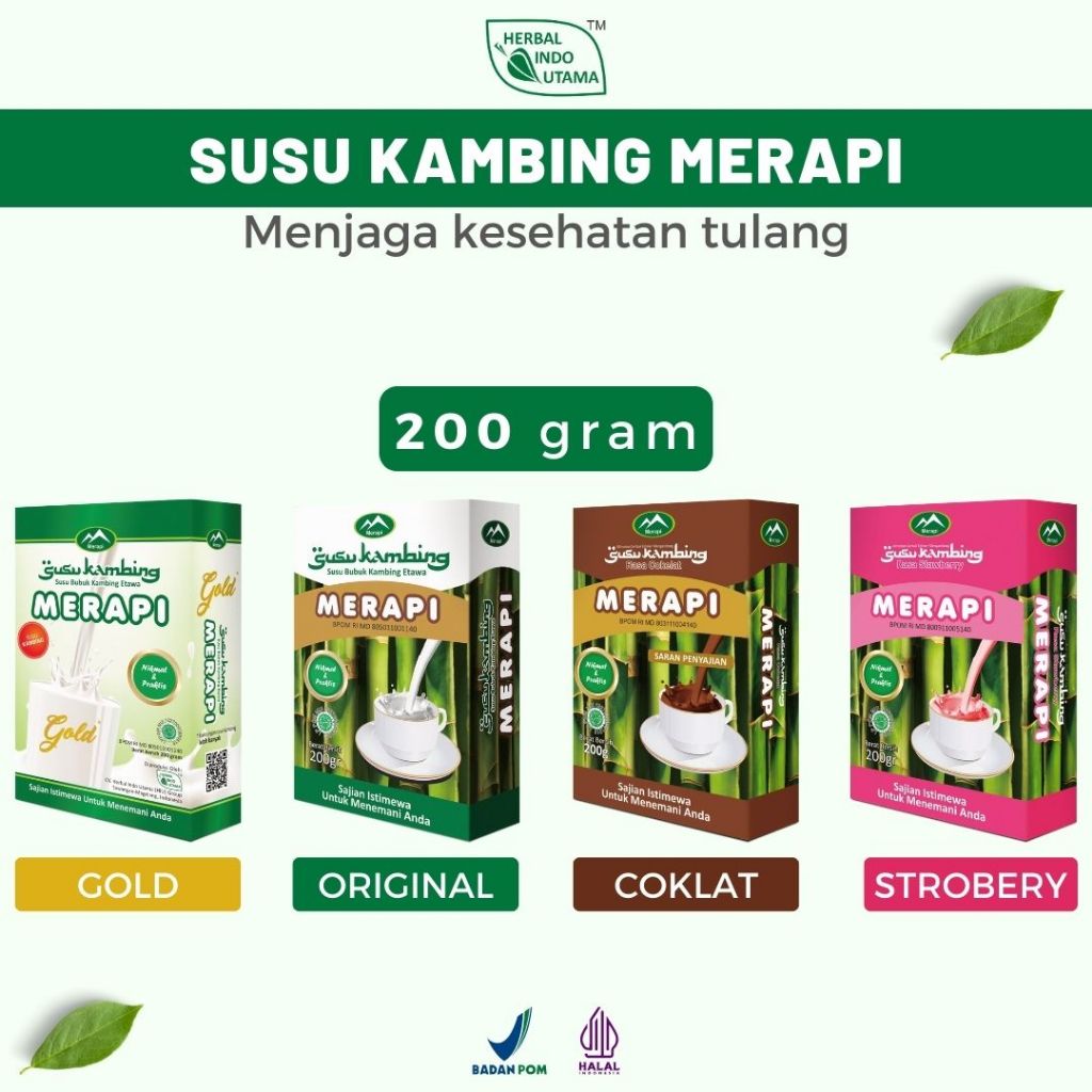 

Susu Kambing Etawa Merapi Rasa Original Rasa Strawberry Susu Rasa Cokelat Susu Bubuk Kambing Etawa Herbal Indo Utama 200 gr