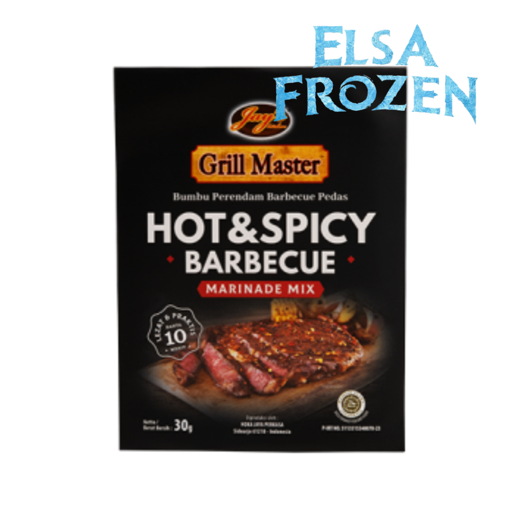 

GRILL MASTER HOT&SPICY BARBECUE 30G/BUMBU MARINASI BARBEQUE PEDAS/BBQ