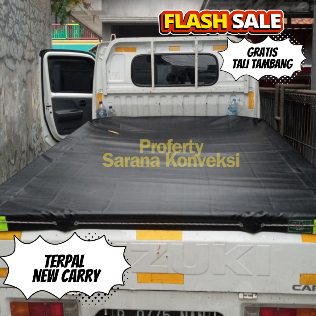 Terpal Bak Belakang Mobil Pickup Suzuki New Carry + Gratis Tali Tambang