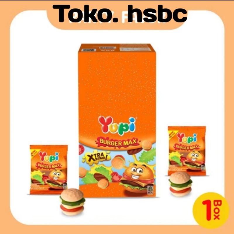 

Yupi Burger Max harga 1 box isi 12 pcs