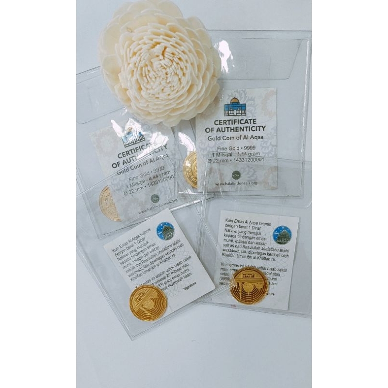 Koin Emas 1Dinar Nabawi 4.44Gram