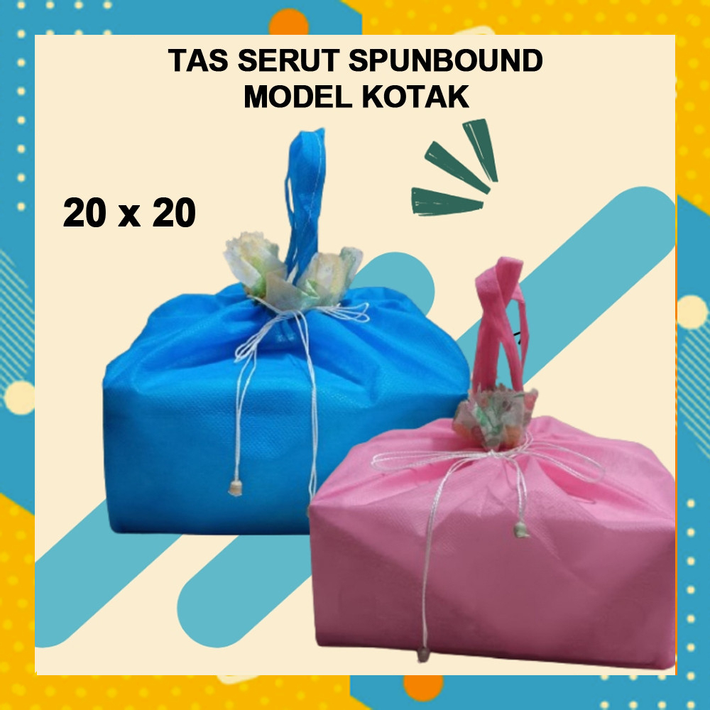 Tas SERUT SPUNBOND Kotak Box Bingkisan Acara Hajatan Syukuran Goodie Bag AP3910A4