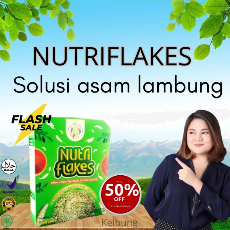 

NUTRIFLAKES | SEREAL SEHAT ATASI ASAM LAMBUNG | UMBI GARUT, MORINGA, & SUSU ETAWA | 100% ALAMI / UMBI GARUT / DAUN KELOR / SUSU KAMBING ETAWA OAT MAKANAN SEHAT NUTRI FLAKES