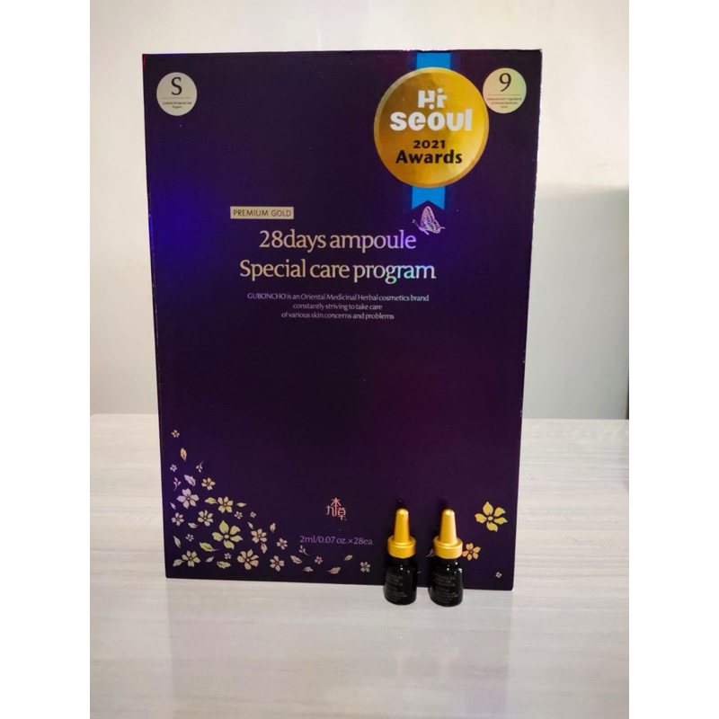 Ready Stock Original Guboncho Premium Gold 28 Days Ampoule