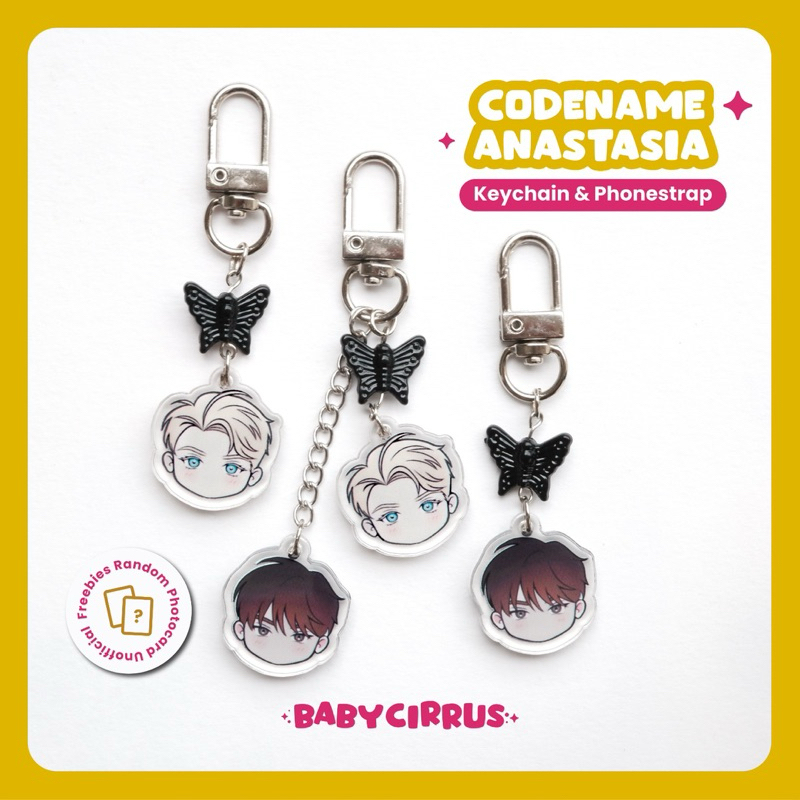 Acrylic Phonestrap & Keychain | Manhwa Codename Anastasia | Zhenya Taekjoo