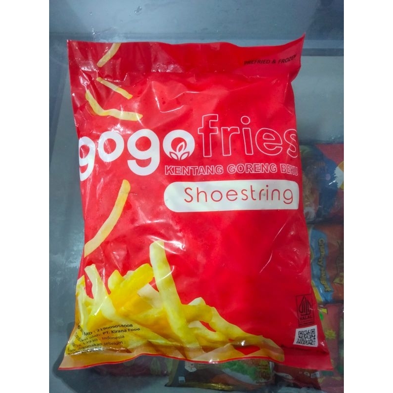 

Kentang GOGO Shoestring 1Kg / Kentang Goreng