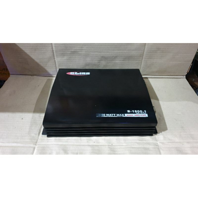 power amplifier monoblock mobil blizz b-1800.1 second bekas normal siap pakai no minus
