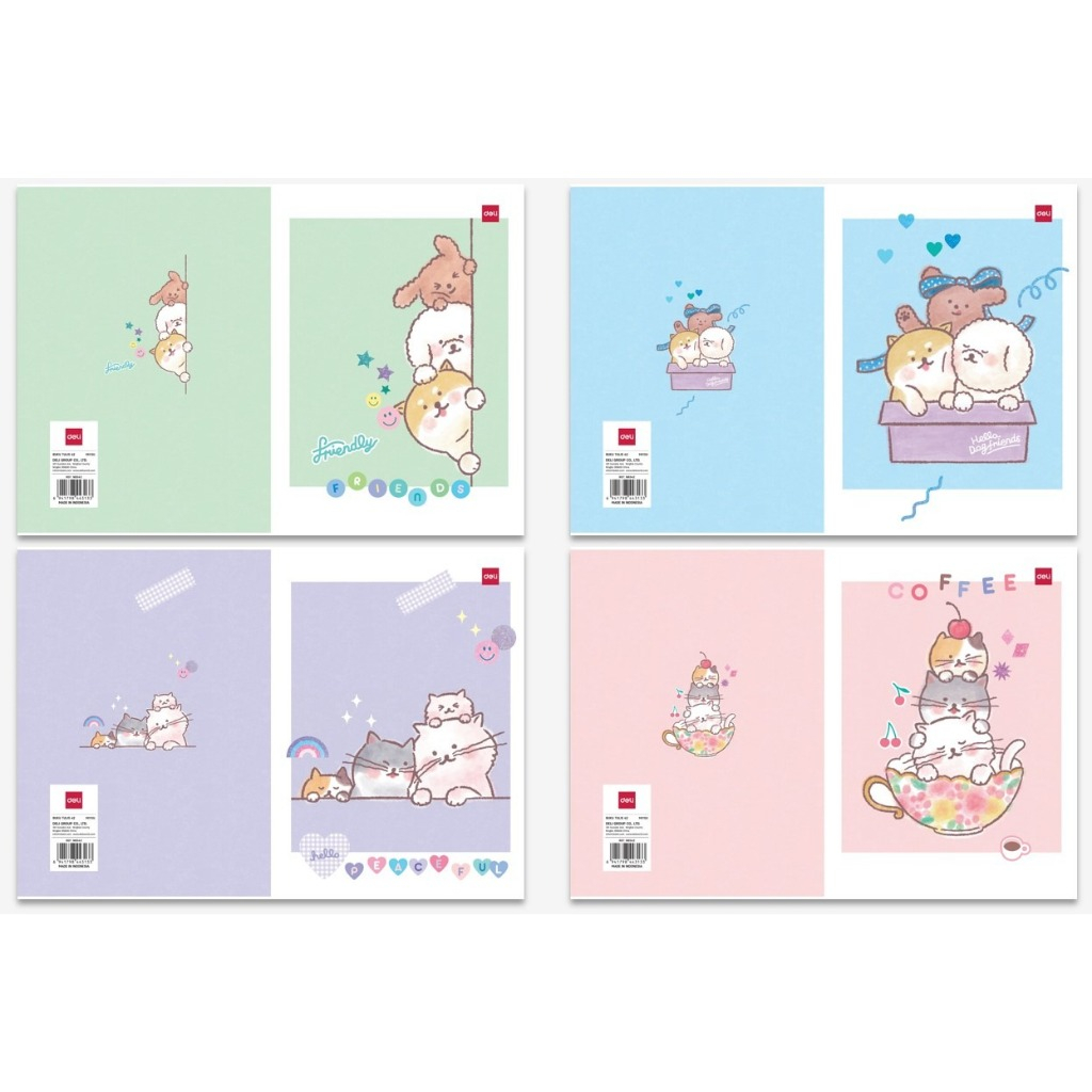 

Deli Buku Tulis Lucu Banyak Warna Isi 42 Lembar Ketebalan 70 Gsm