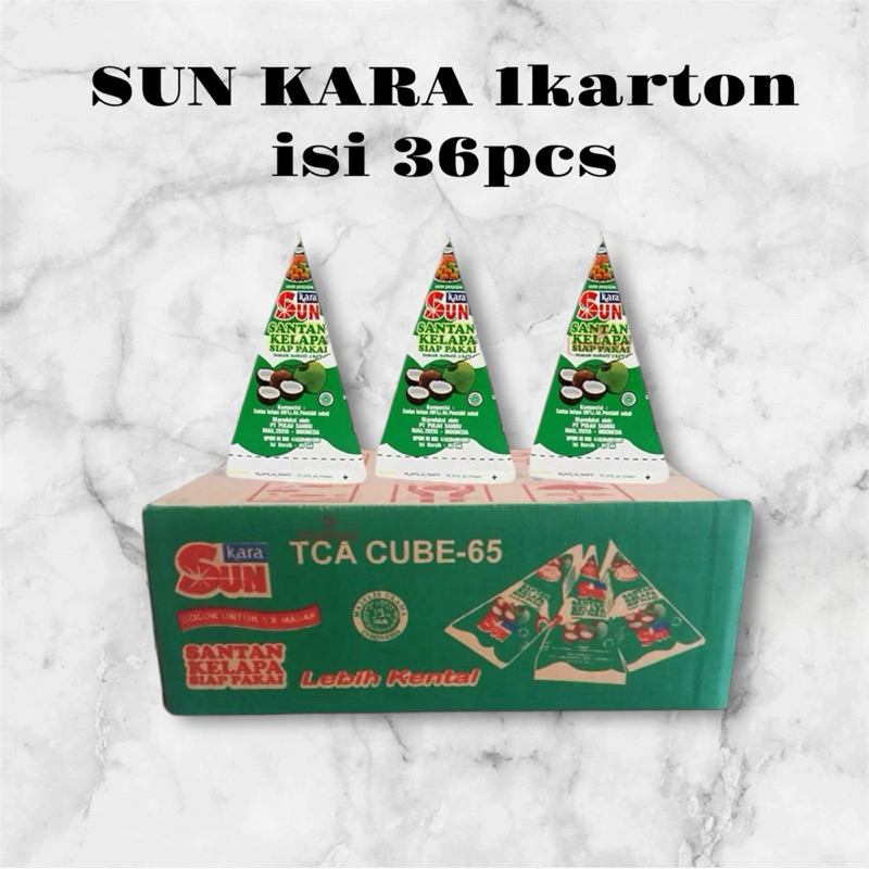 

( Karton ) Sun kara Santan kelapa siap pakai isi 36pcs