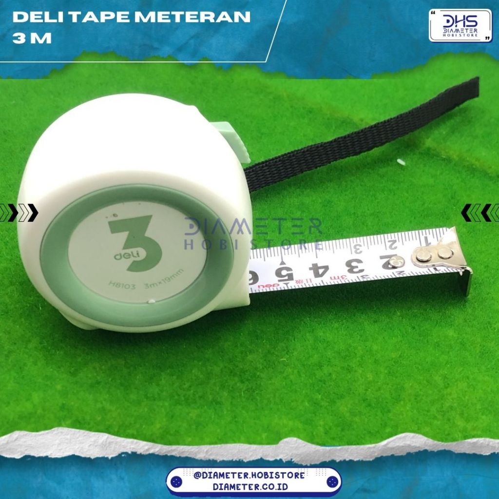 Deli Tape Measure/ Meteran Tukang 3 Meter DAN 5 METER