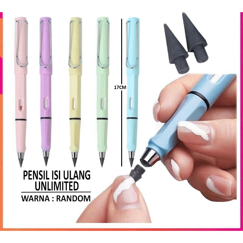 

PENSIL ETERNAL AJAIB REFIL UNLIMITED TANPA RAUTAN WARNA MACARON / ALAT TULIS ANAK SEKOLAH E10