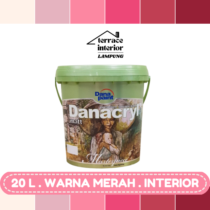Cat Tembok Interior Danapaint Danacryl Warna Merah 20 L