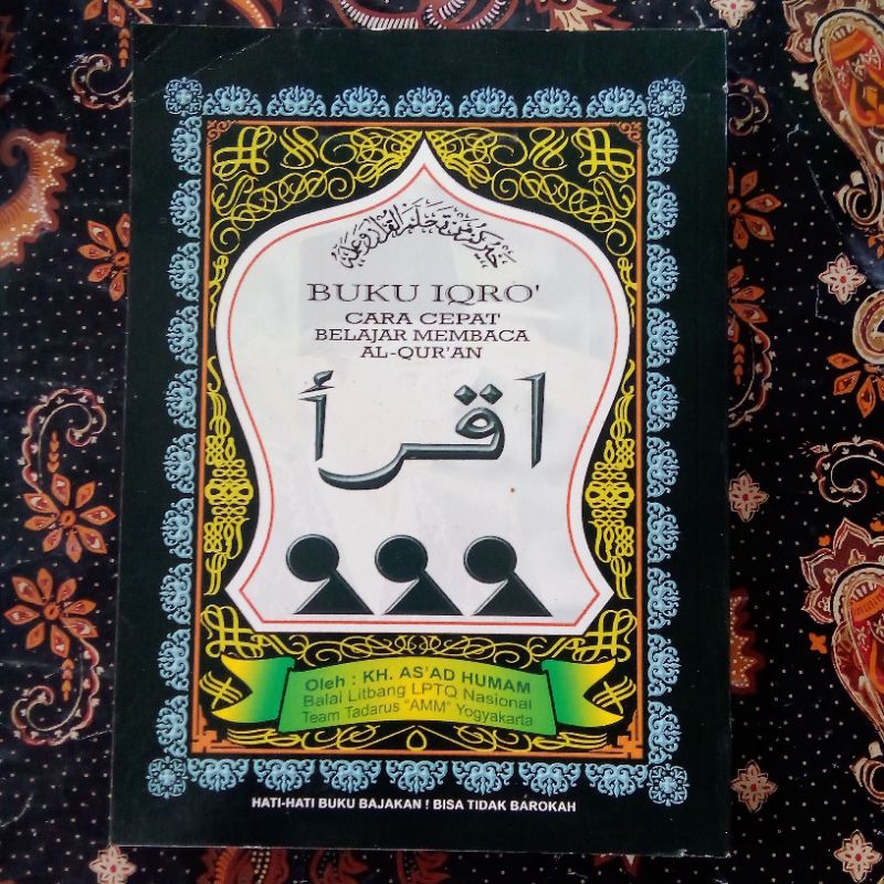 (UKURAN BESAR) BUKU IQRO CARA CEPAT BELAJAR MEMBACA AL-QURAN | KH. As'ad Humam