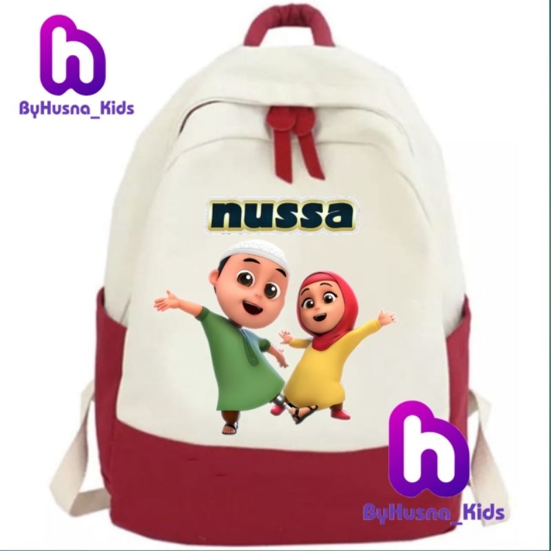 TAS RANSEL ANAK NUSSA DAN RARA ISLAMIC EDUTAINMENT SERIES RANSEL ANAK TK/SD