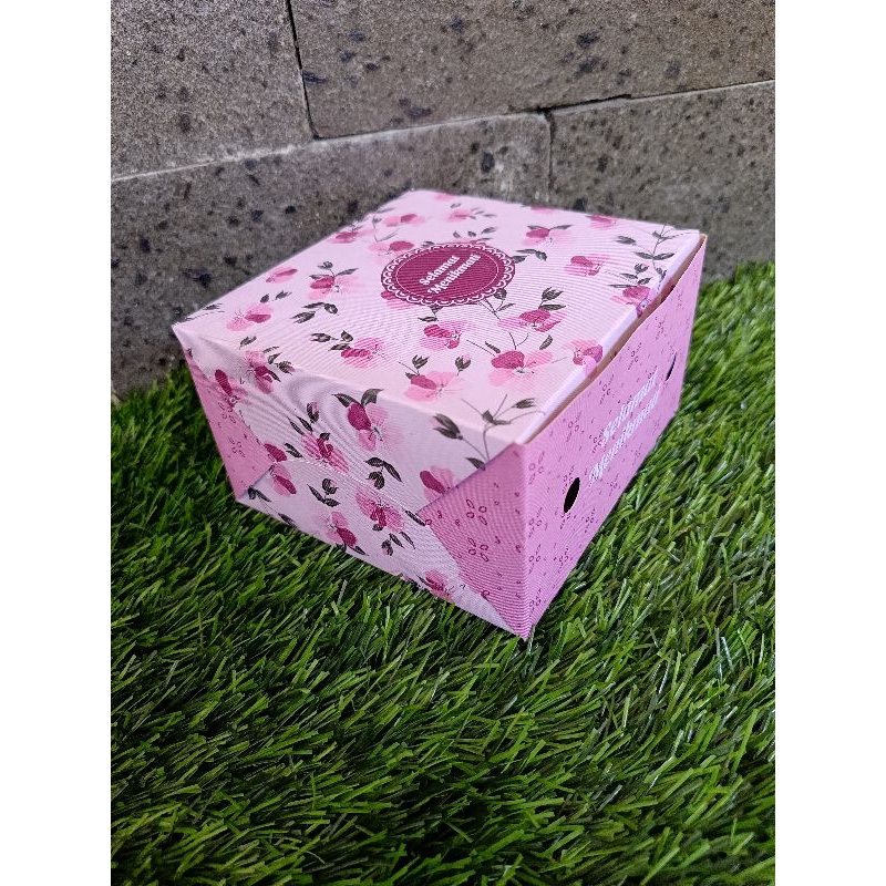 

Dus/Box Snack Motif Shabby pink 12x12x7