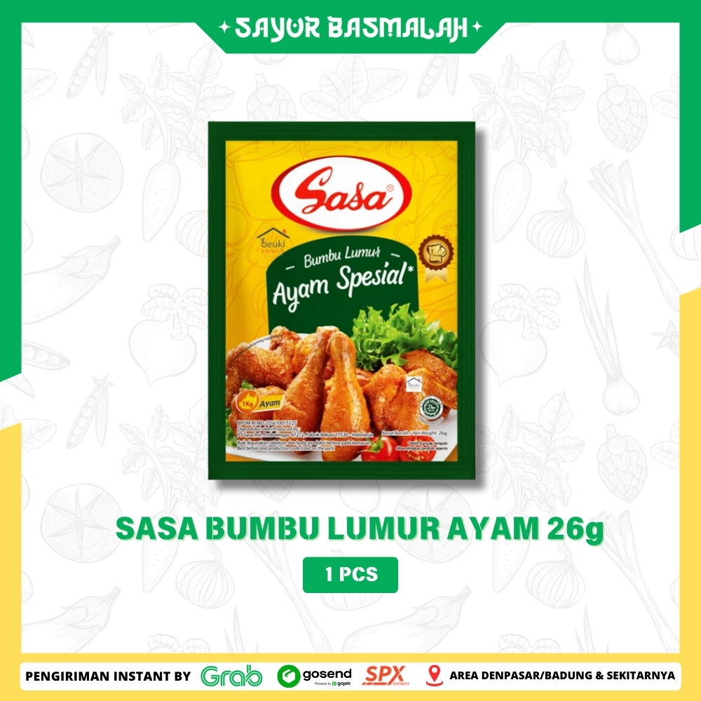 

Sasa Bumbu Lumur Ayam 26gr 1 pcs - Sayur Basmalah