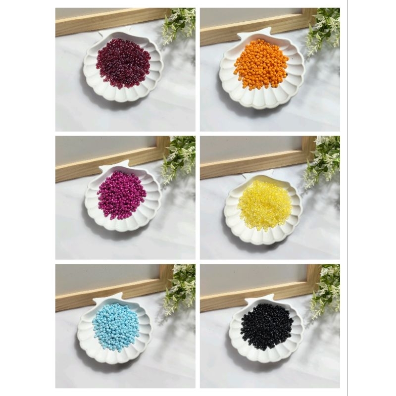Mote Payet Manik 6/0/ Mote Manik Manik/ Bahan Kerajinan/ Mote Manik Beads