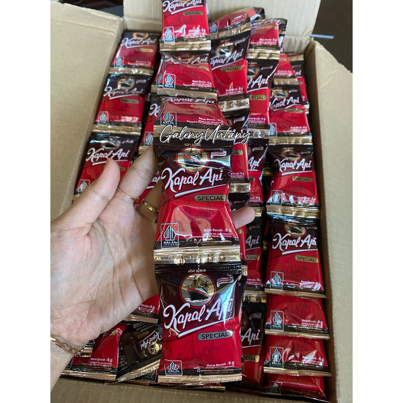 

Kopi Kapal Api Mini 6gram 1renteng Kopi Bubuk Hitam Tanpa Gula