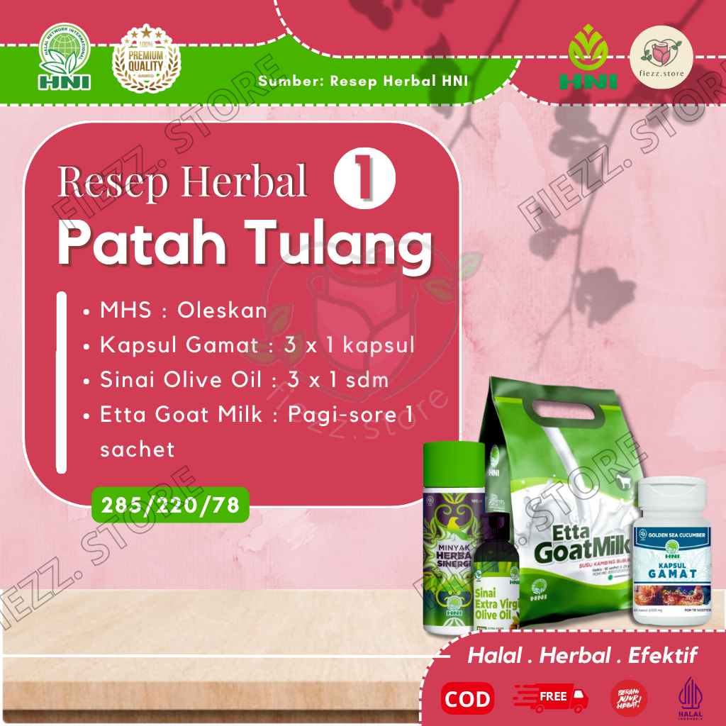 Resep Herbal HNI HPAI Patah Tulang