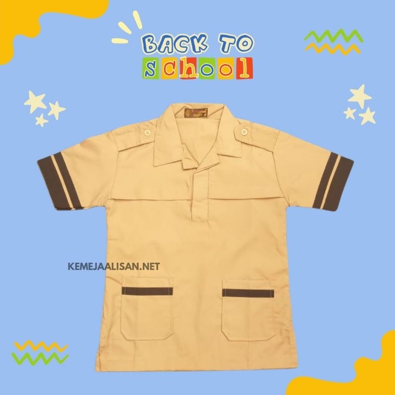 

Baju Seragam Sekolah Pramuka Siaga Lengan Pendek