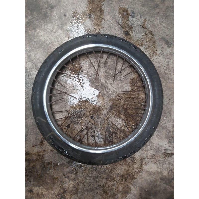 Velg besi depan ori copotan supra x 100 r17/140