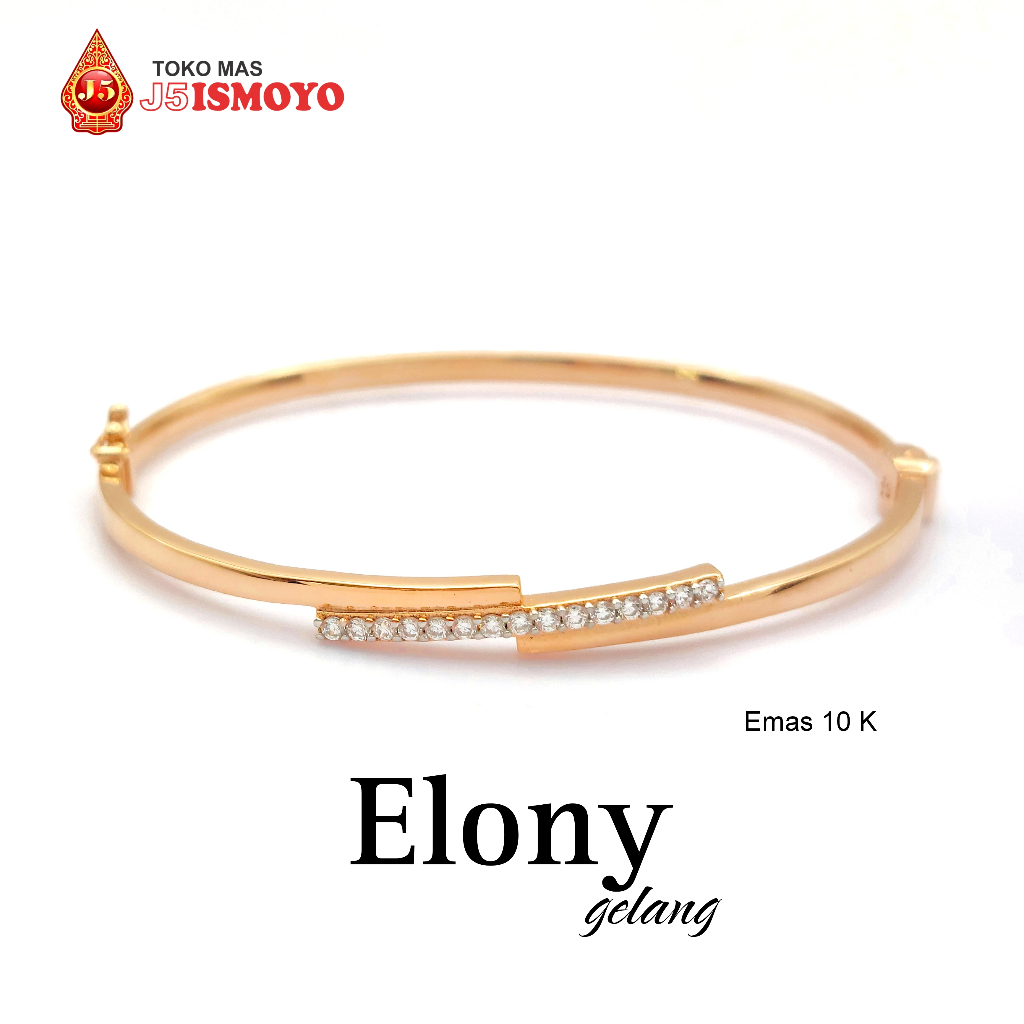 Gelang Emas Mas Asli Model Bangle Elony J5 Ismoyo