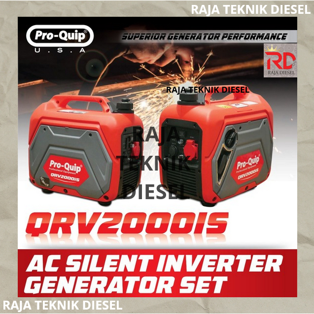 Proquip Genset Silent Portable 1100 1200 W Watt Generator Inverter Bensin QRV 2000 IS QRV2000IS QRV2