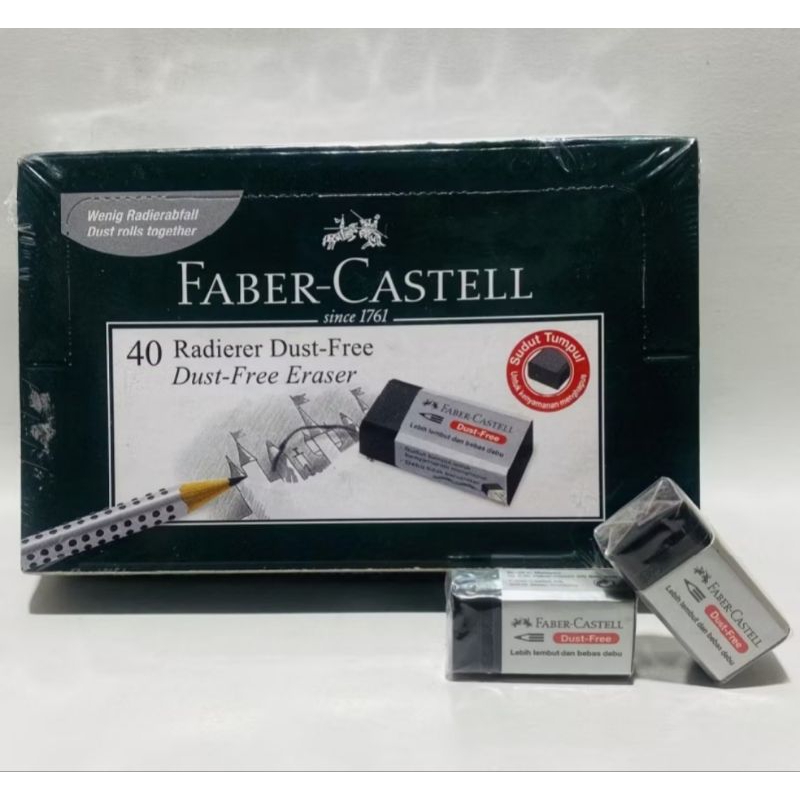 

ERASER / PENGHAPUS FABER CASTELL HITAM B40 (KECIL)