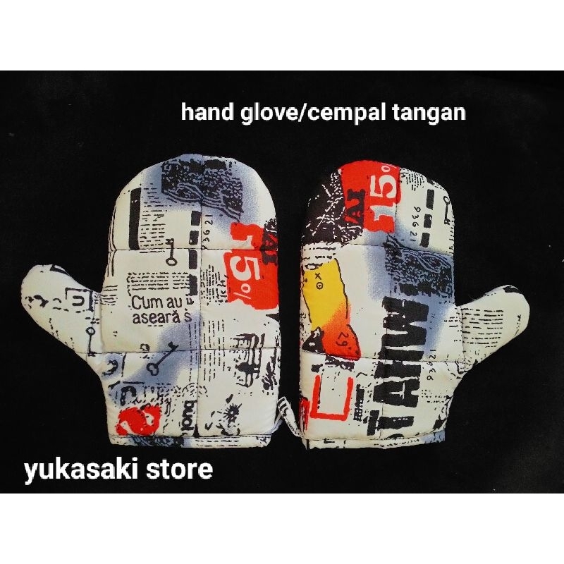 (2 pcs) cempal sarung tangan cantik|hand glove cantik motif lucu|cempal penahan panas|sarung tangan 