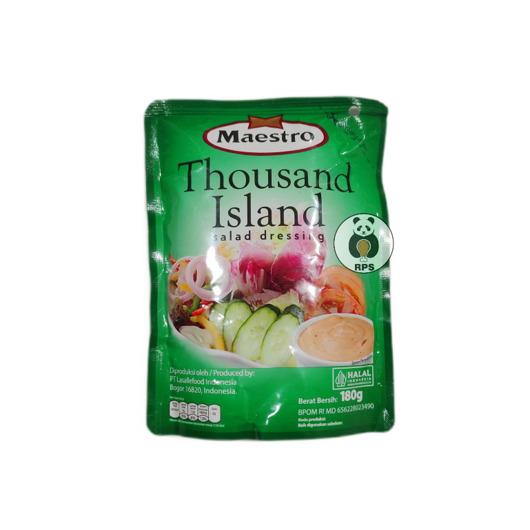 

Maestro Salad Dressing Thousand Island 180gram, maestro saus salad