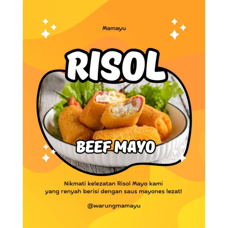 

Risol|beef|mayo|enak•mantap>cemilan•sehari•hari•makanan ringan