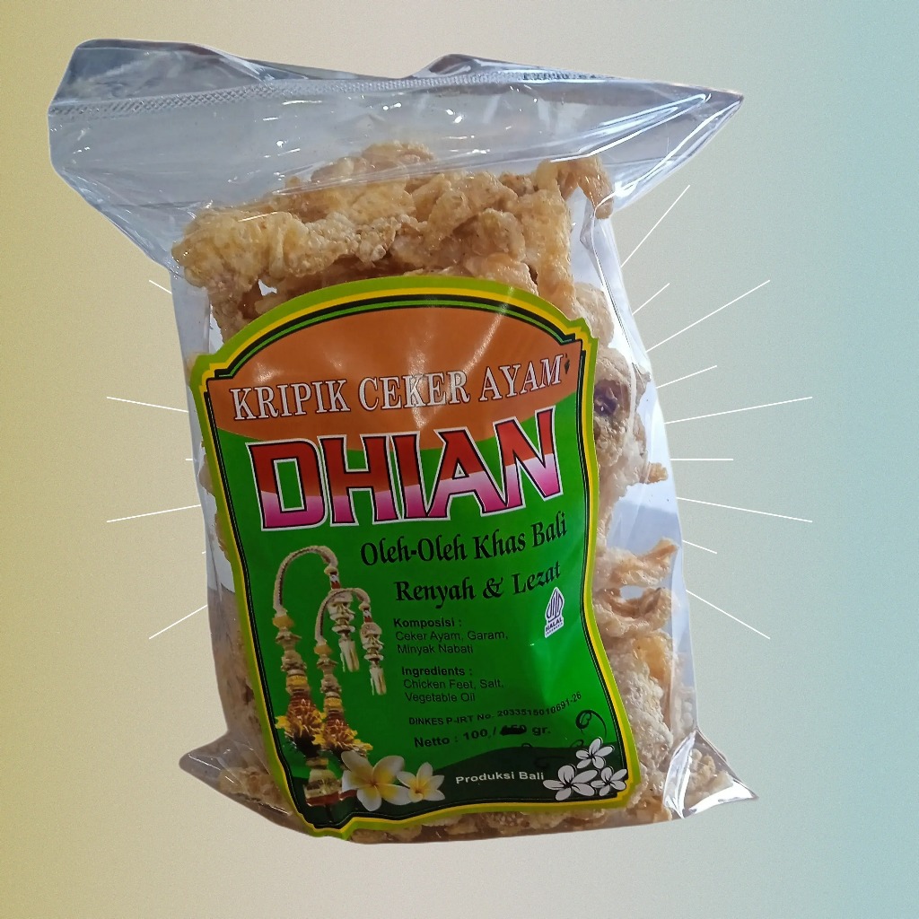 

Keripik Ceker Dhian-Makanan Khas Bali-Oleh-oleh Khas Bali