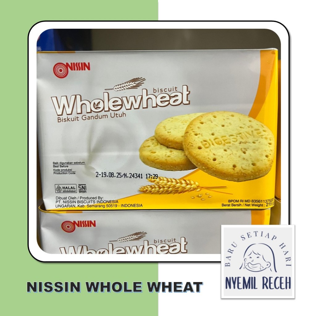 

Nissin Whole Wheat 215gr Biskuit Gandum Utuh