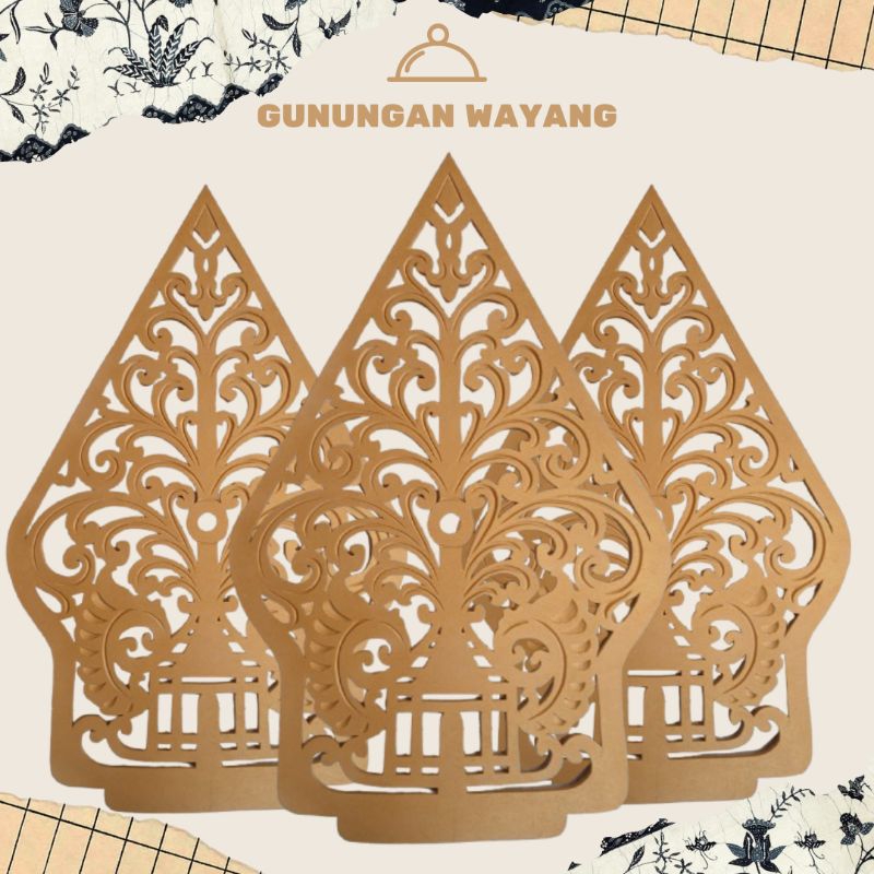 Star+gunungan wayang spon eva/karet